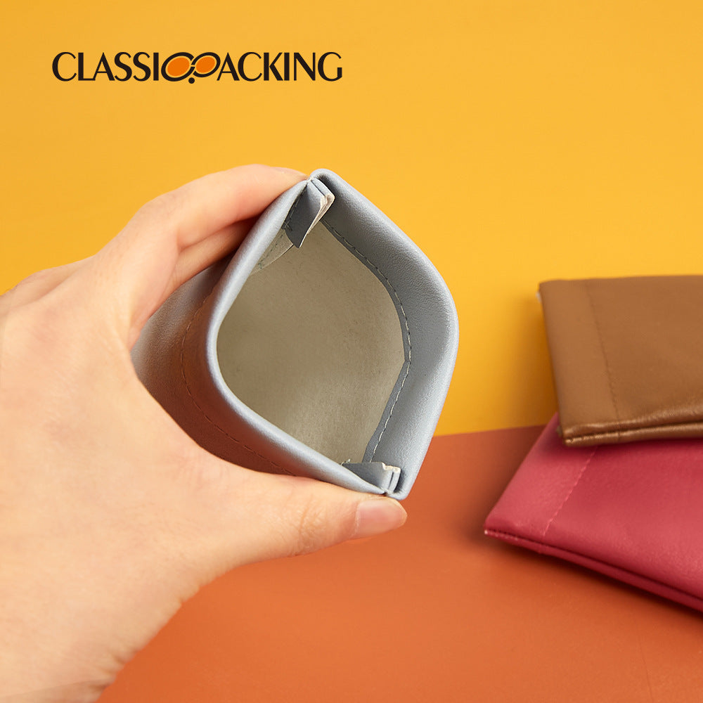 Soft leather glasses case – Plain colour