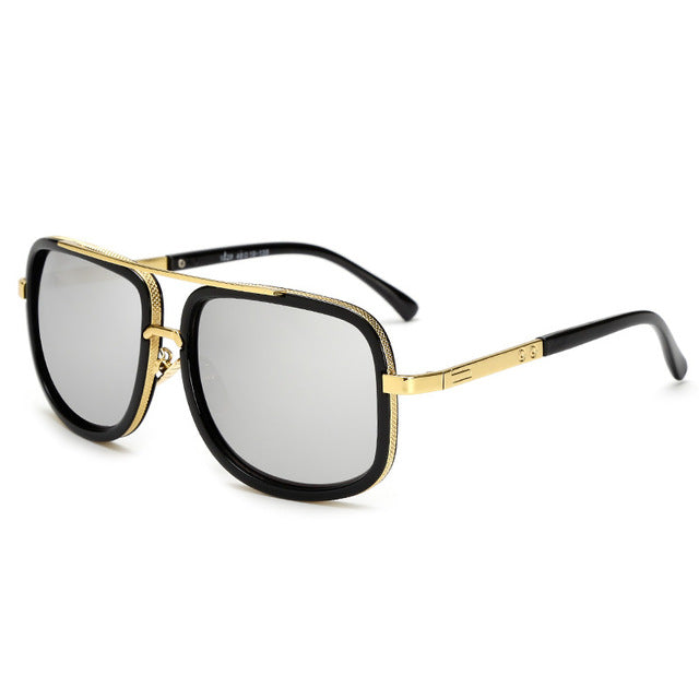 Lunettes de soleil carrées pilote miroir anti-reflet UV400 – Mixte | LamyHome