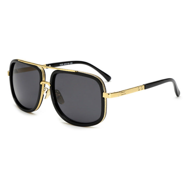 Lunettes de soleil carrées pilote miroir anti-reflet UV400 – Mixte | LamyHome