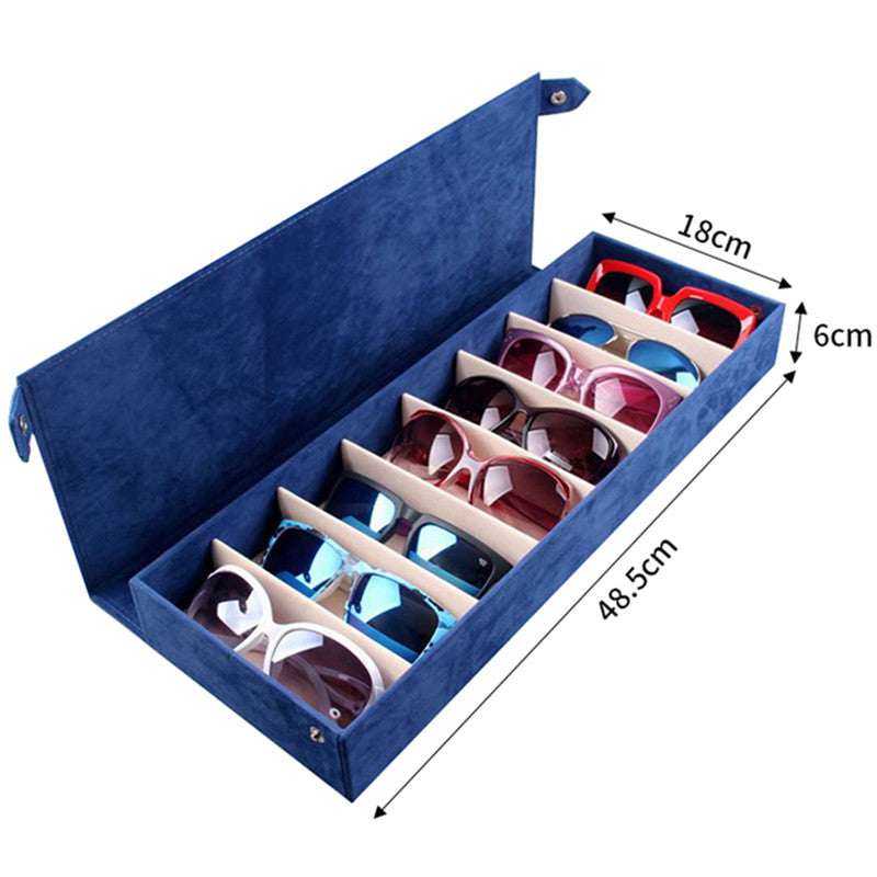 Organisateur à lunettes 8 emplacements – Rangement Rectangulaire