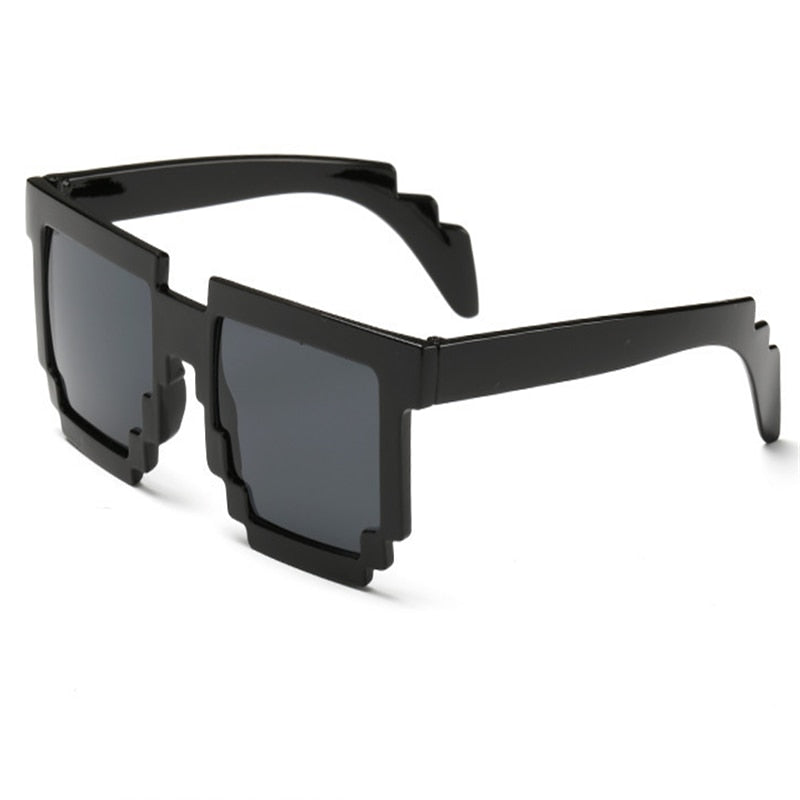 Lunettes de soleil enfant – Style Minecraft carré (5 couleurs)
