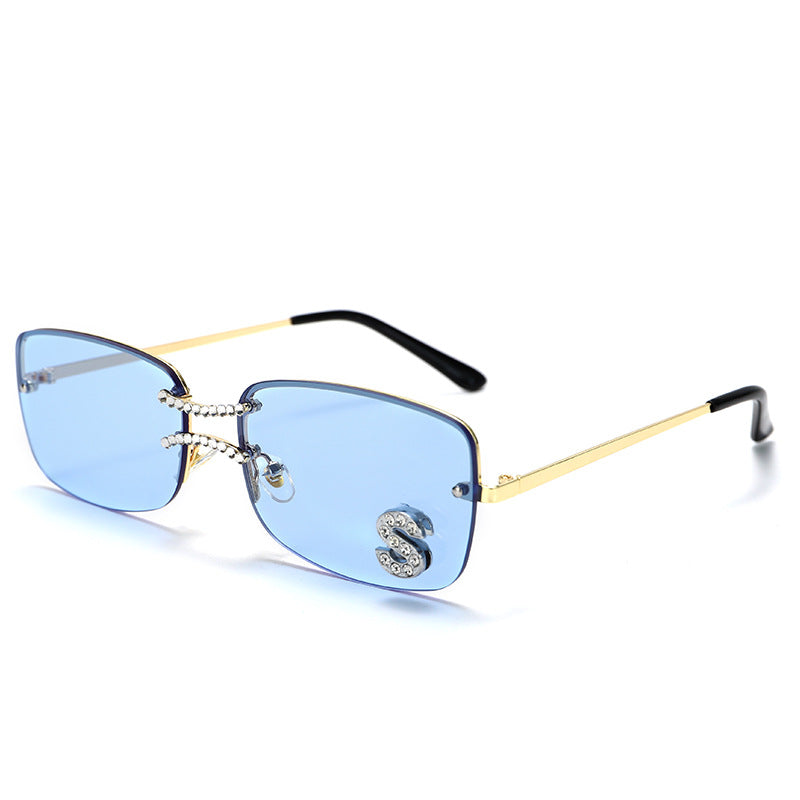 Lunettes de soleil carrées double pont sans monture style Hip-Hop – Mixte | LamyHome