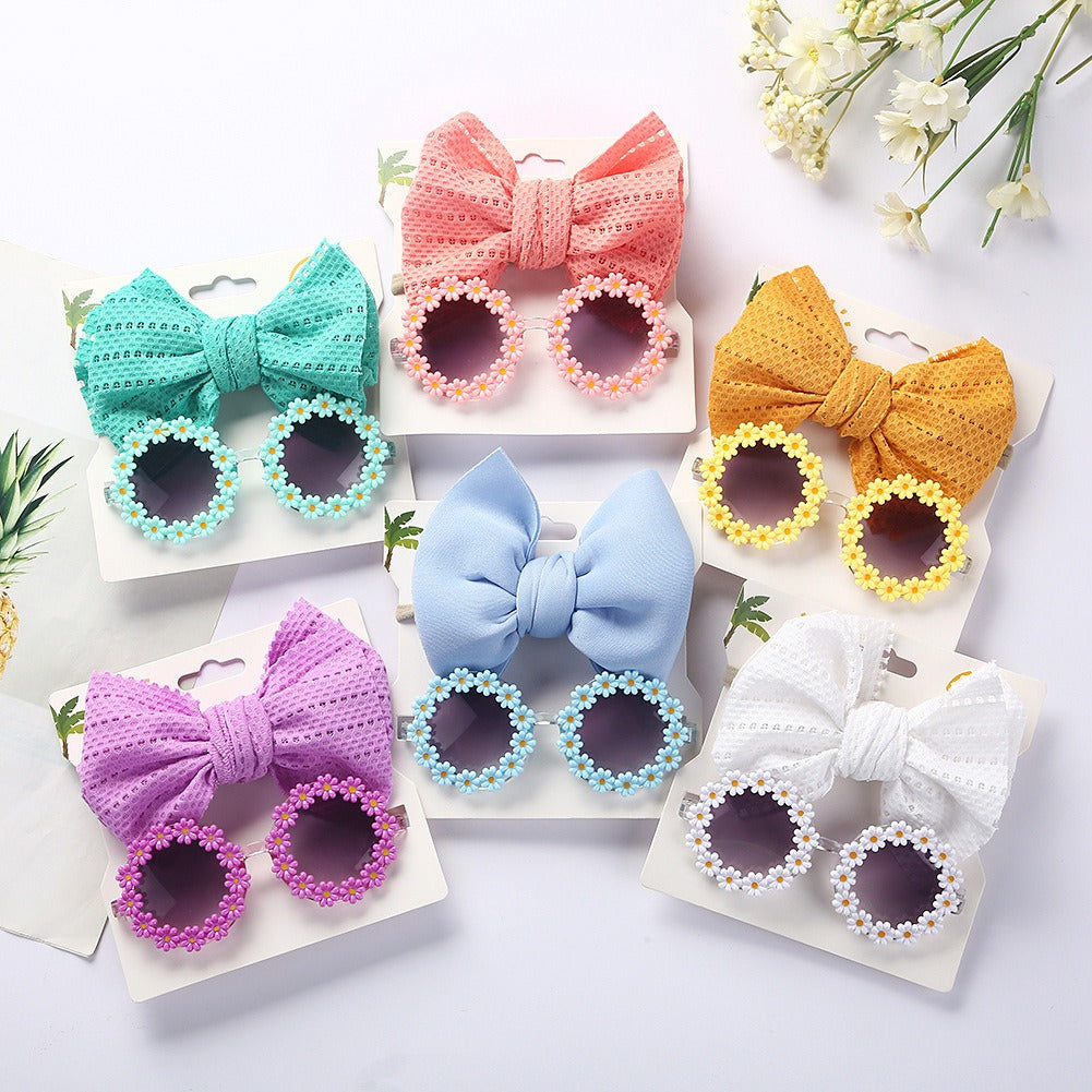 Lunettes de soleil bébé – Bandeau & Visière assortis