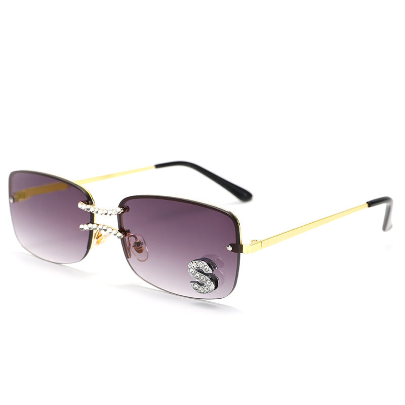 Lunettes de soleil carrées double pont sans monture style Hip-Hop – Mixte | LamyHome