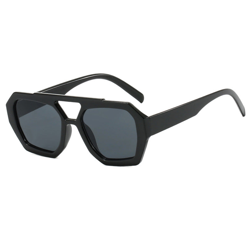 Lunettes irrégulières double pont – Influenceur