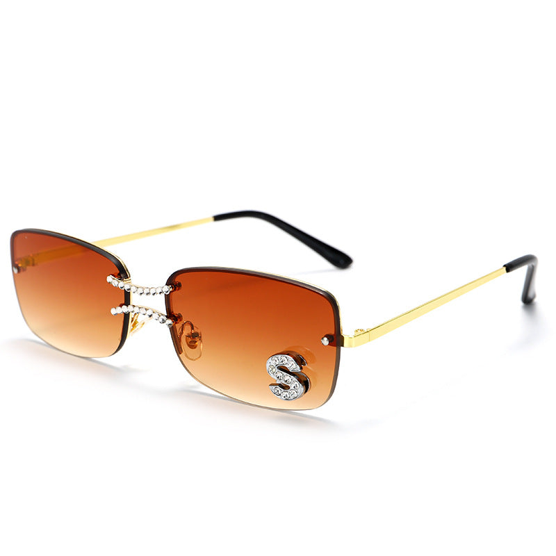 Lunettes de soleil carrées double pont sans monture style Hip-Hop – Mixte | LamyHome