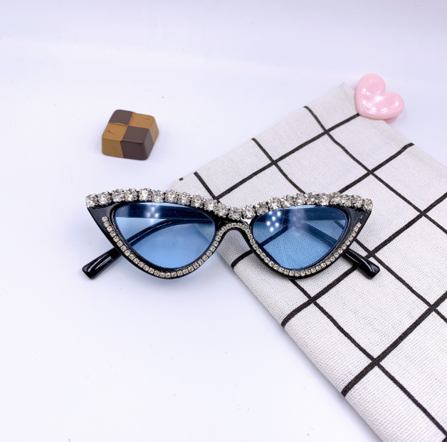 Lunettes de soleil enfant – Couleur unie diamant UV400 (5 couleurs)