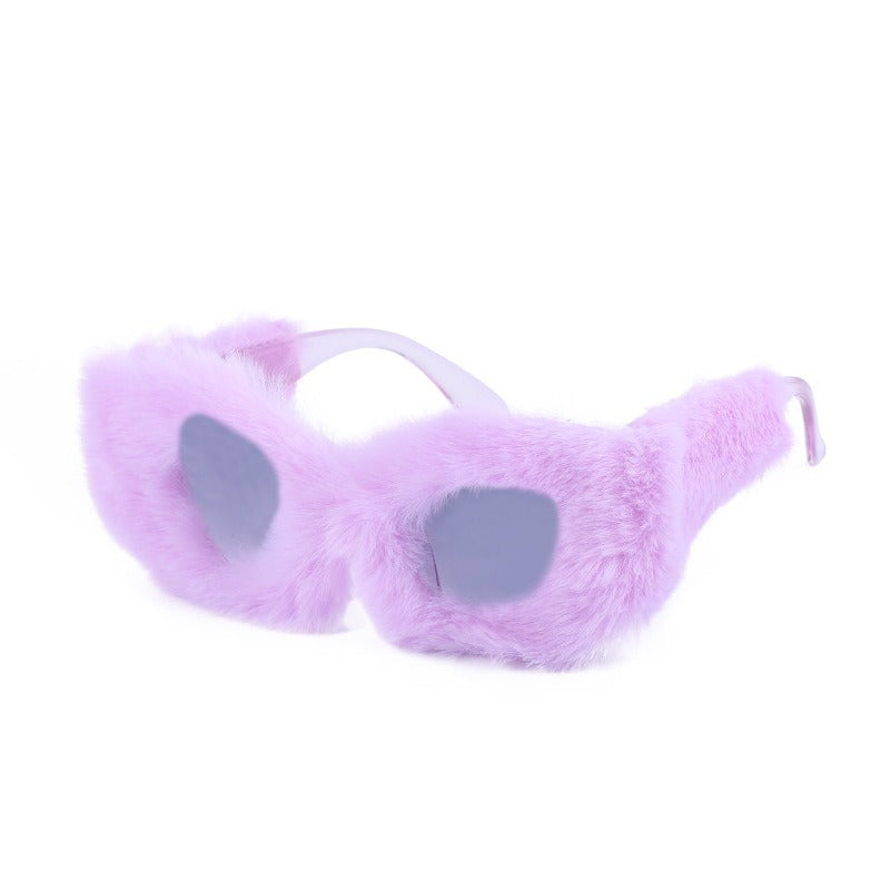 Lunettes de soleil œil de chat hiver à pompons – Tendance TikTok | Femme