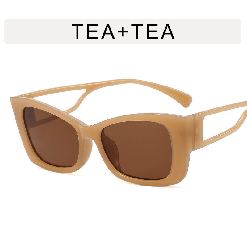 Lunettes de soleil œil de chat ajourées style rétro – Mixte | LamyHome