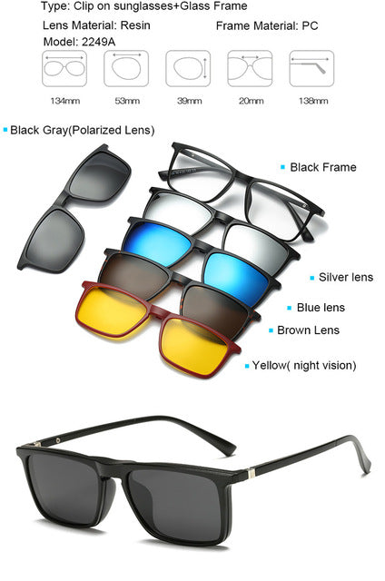 Lunettes de soleil magnétiques 5 verres interchangeables – Mixte | LamyHome