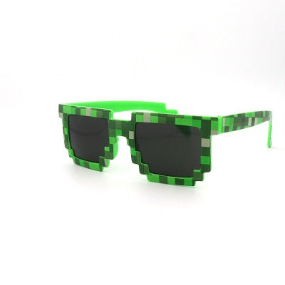 Lunettes de soleil enfant – Style Minecraft carré (5 couleurs)