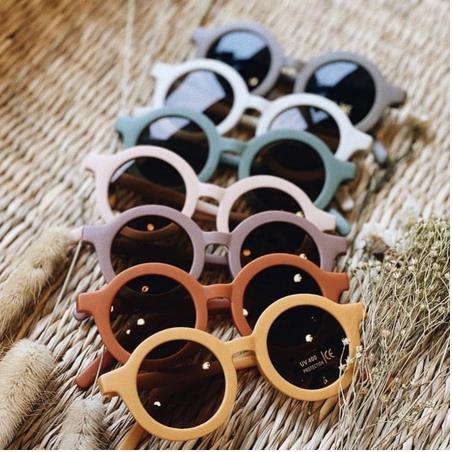 Lunettes de soleil bébé – Rétro rondes anti-UV