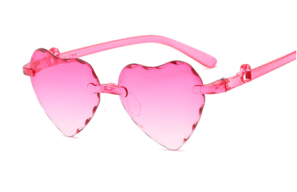 Lunettes de soleil enfant – Cœur rose rétro UV400