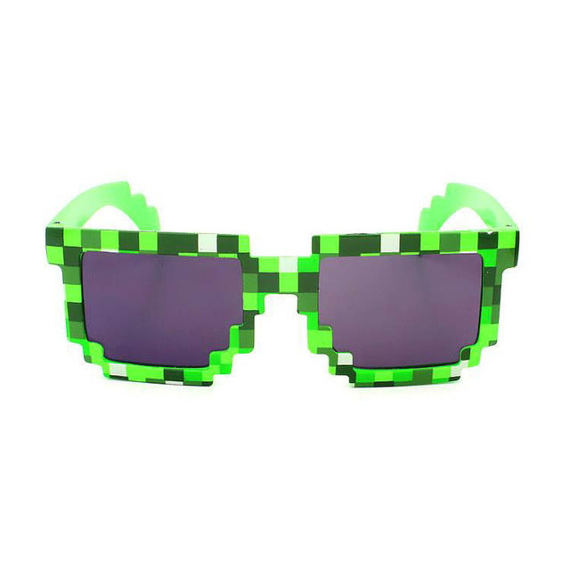 Lunettes de soleil enfant – Style Minecraft carré (5 couleurs)