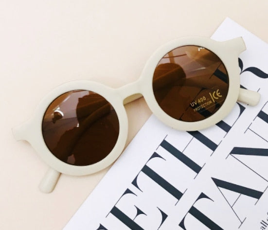 Lunettes de soleil bébé – Rétro rondes anti-UV