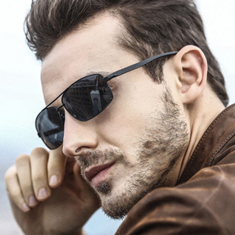 Lunettes de soleil pilote polarisées rétro aluminium – Homme | LamyHome