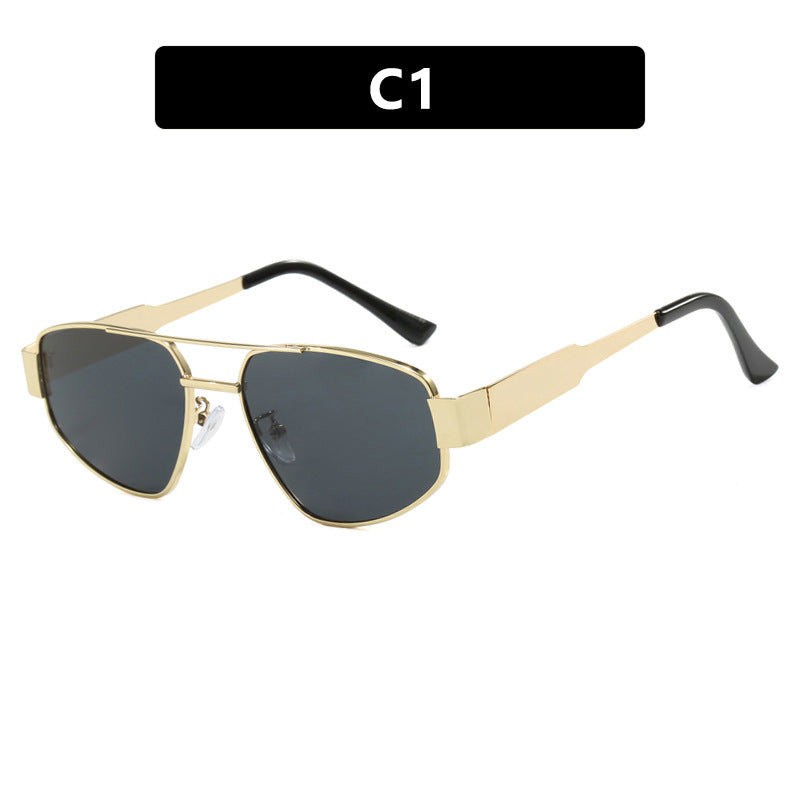 Lunettes de soleil double pont métal protection UV – Femme | LamyHome