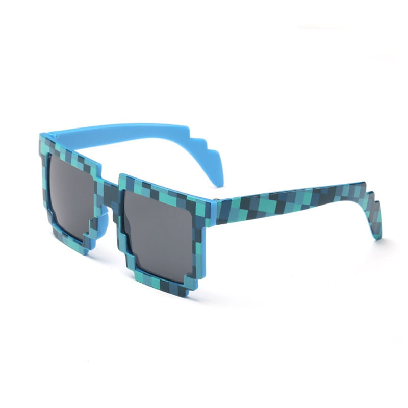 Lunettes de soleil enfant – Style Minecraft carré (5 couleurs)