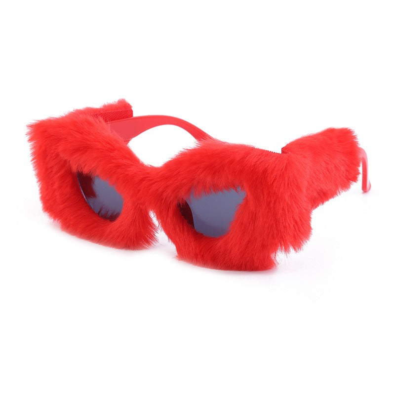 Lunettes de soleil œil de chat hiver à pompons – Tendance TikTok | Femme