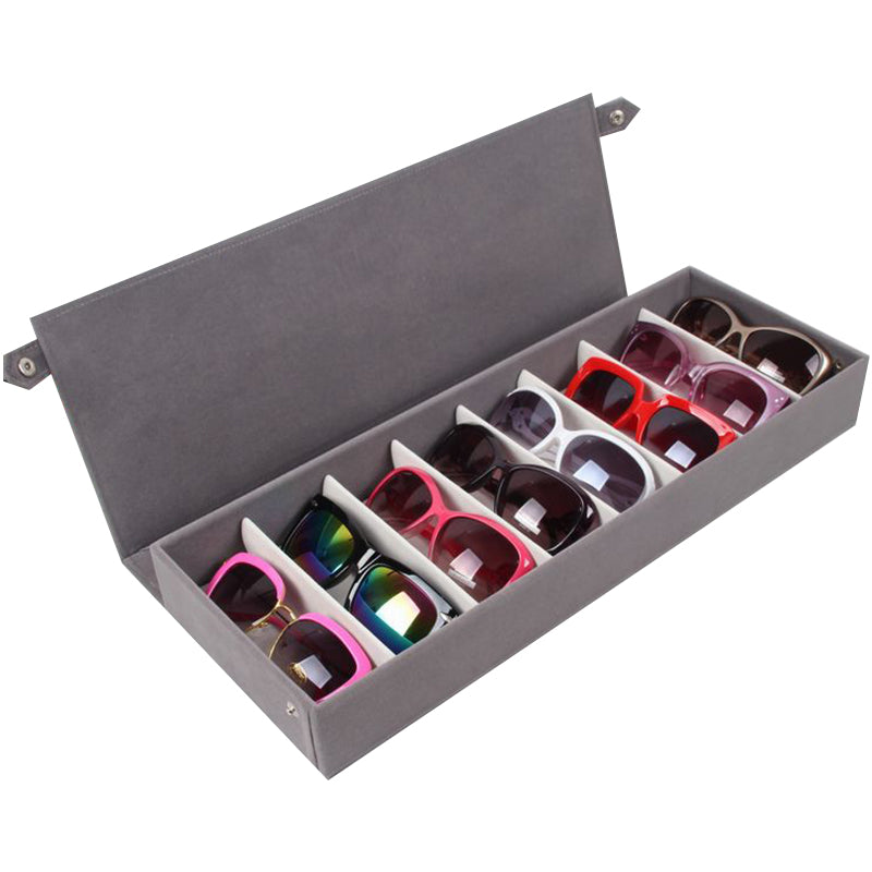 Organisateur à lunettes 8 emplacements – Rangement Rectangulaire