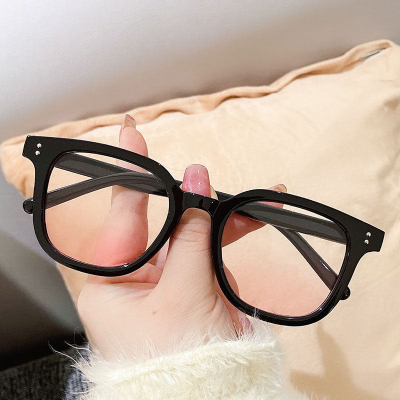 Lunettes irrégulières rose blush – Tendance