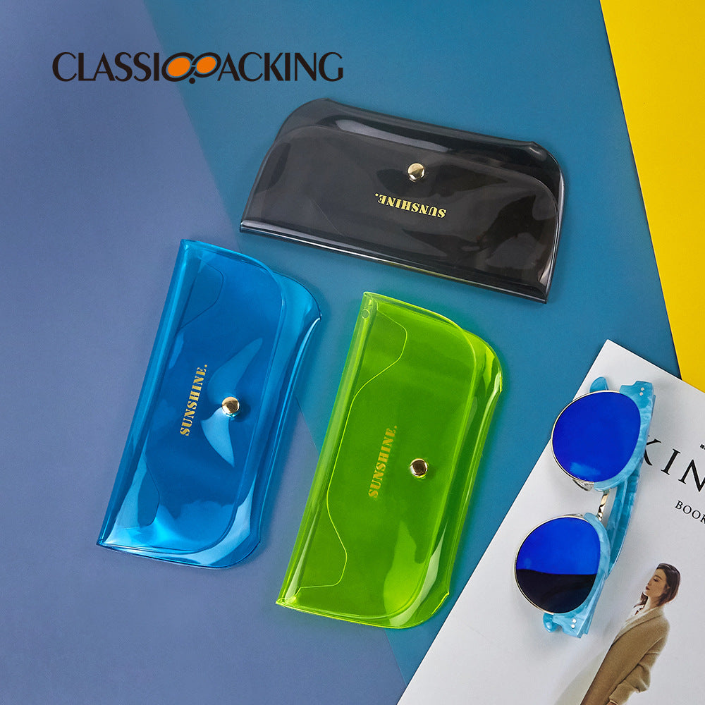 Étui à lunettes transparent en PVC – Voyage & Protection