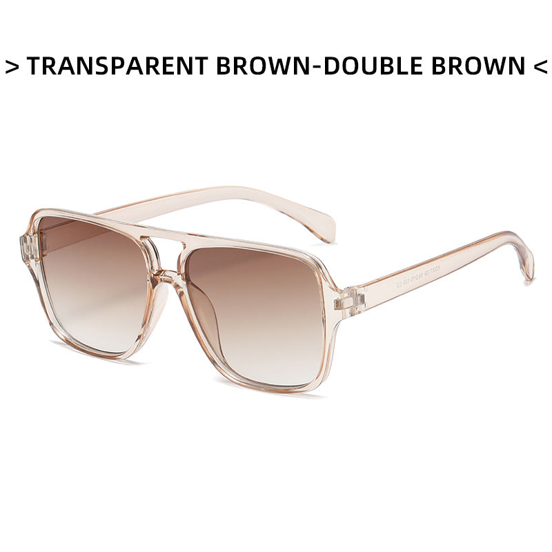 Lunettes carrées double pont style coréen