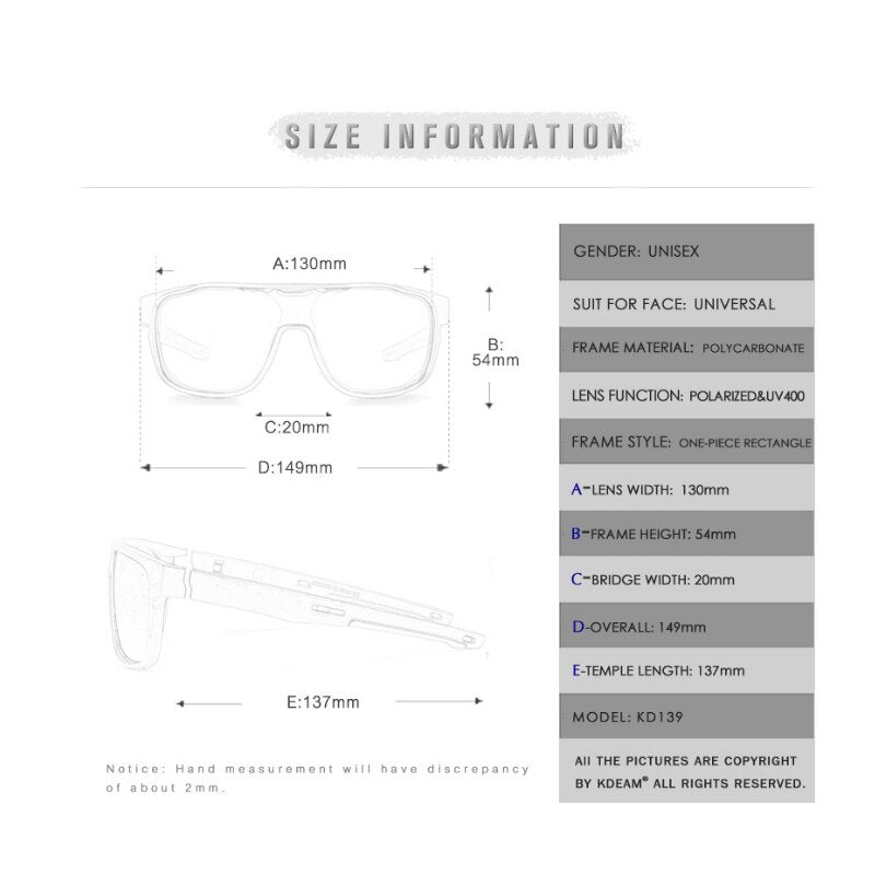 Lunettes polarisées oversize sport ultra-légères