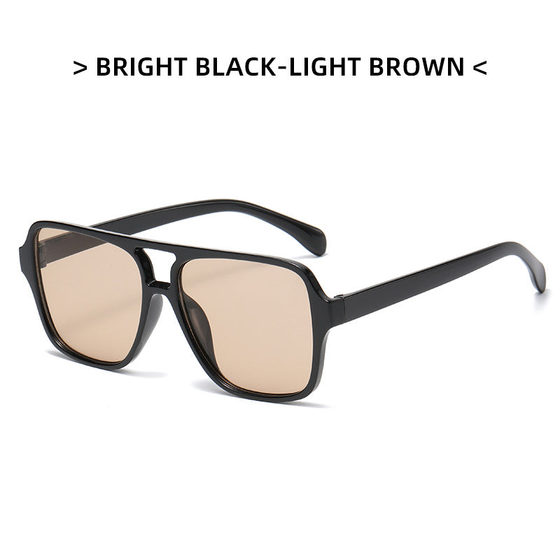 Lunettes carrées double pont style coréen