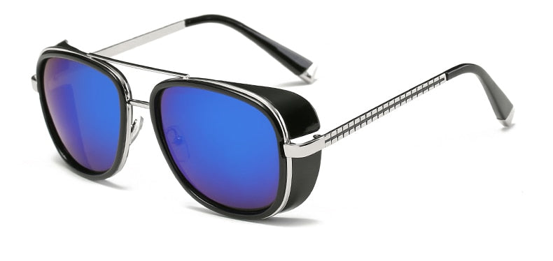 Lunettes de soleil rétro style Iron Man rondes – Homme | LamyHome
