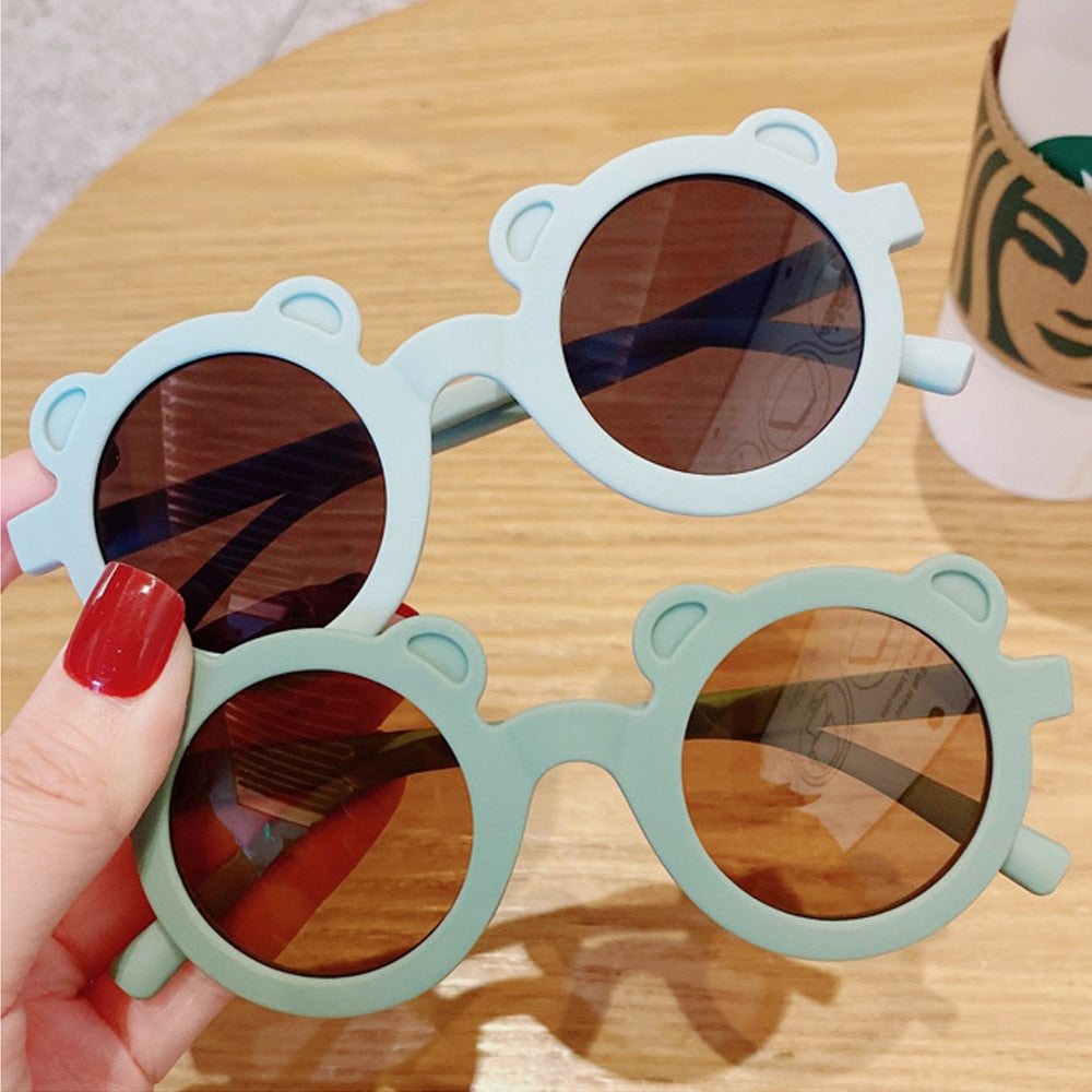 Lunettes de soleil enfant – Ours cartoon rondes UV