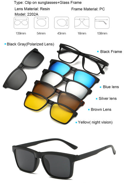 Lunettes de soleil magnétiques 5 verres interchangeables – Mixte | LamyHome