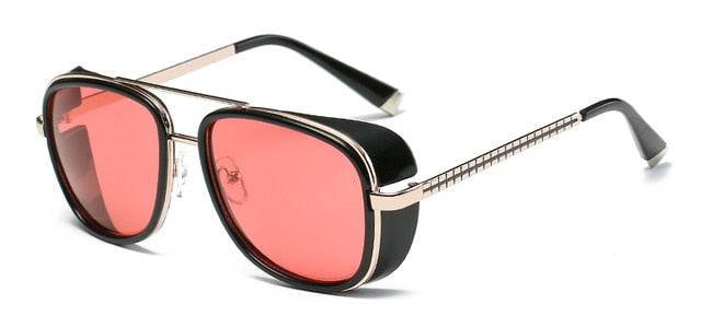 Lunettes de soleil rétro style Iron Man rondes – Homme | LamyHome