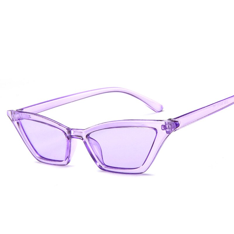 Lunettes de soleil petit cadre œil de chat vintage – Rouge | Femme