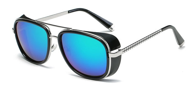 Lunettes de soleil rétro style Iron Man rondes – Homme | LamyHome