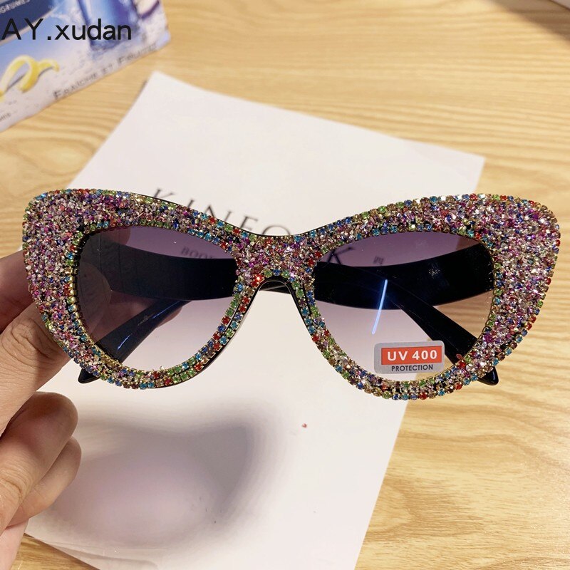 Lunettes de soleil oversize perles & cristaux – Soirée | Femme