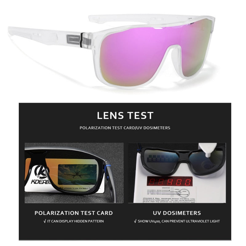 Lunettes polarisées oversize sport ultra-légères