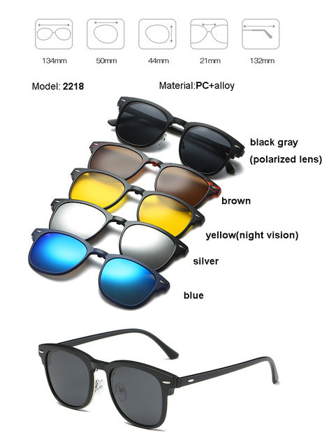 Lunettes de soleil magnétiques 5 verres interchangeables – Mixte | LamyHome