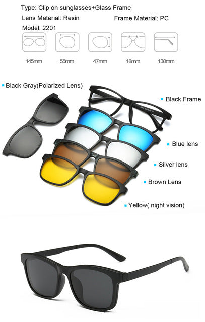 Lunettes de soleil magnétiques 5 verres interchangeables – Mixte | LamyHome