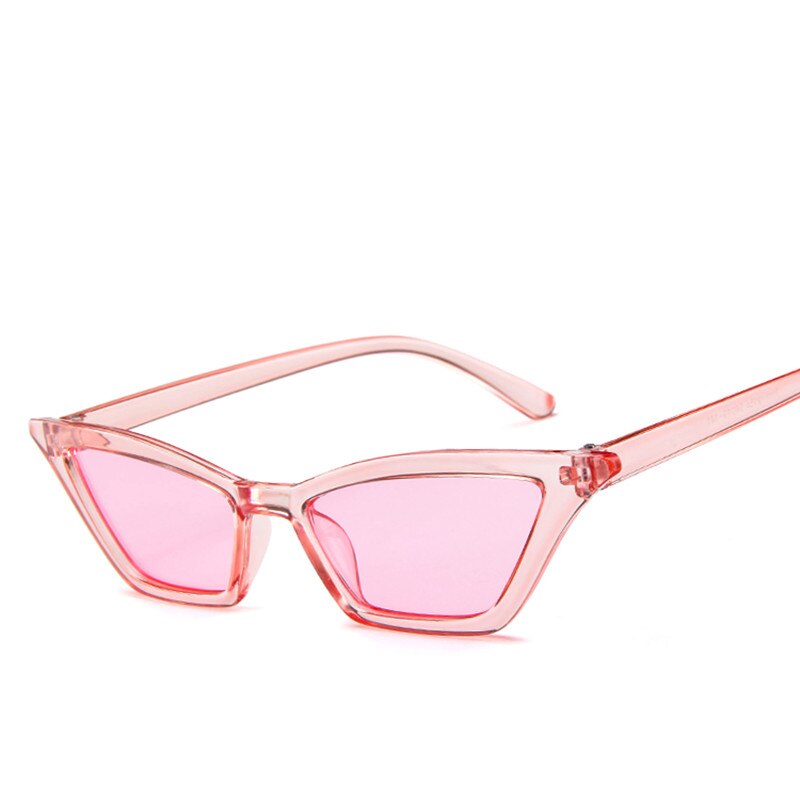Lunettes de soleil petit cadre œil de chat vintage – Rouge | Femme