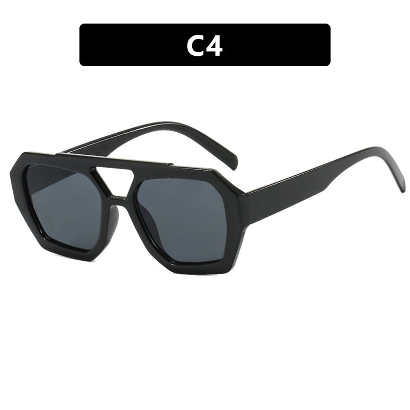 Lunettes irrégulières double pont – Influenceur