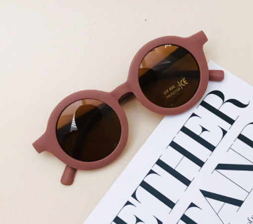 Lunettes de soleil bébé – Rétro rondes anti-UV