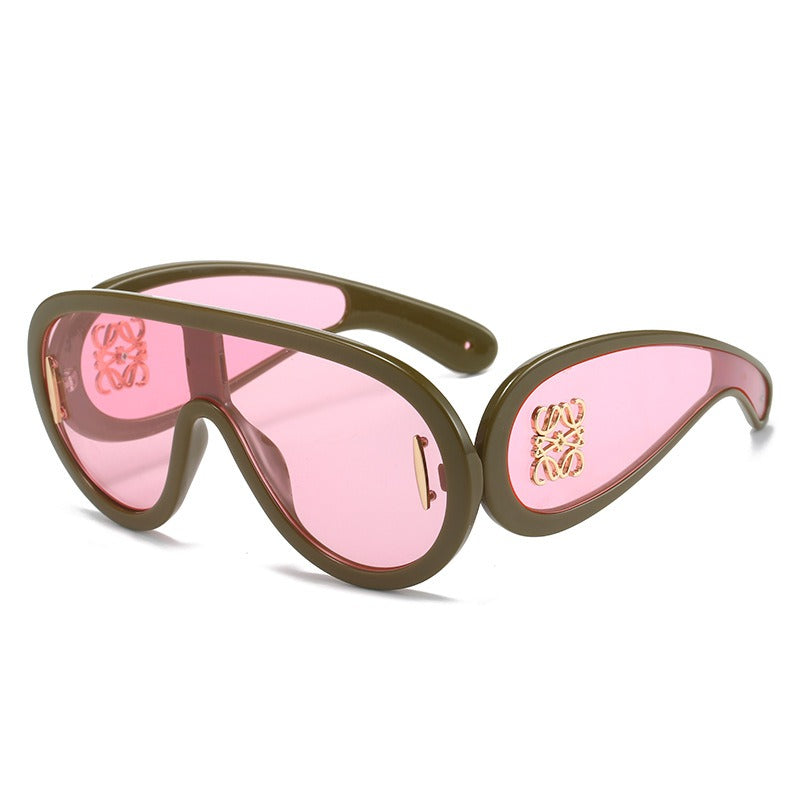 Lunettes de soleil grand cadre intégré œil de chat – Mixte | LamyHome