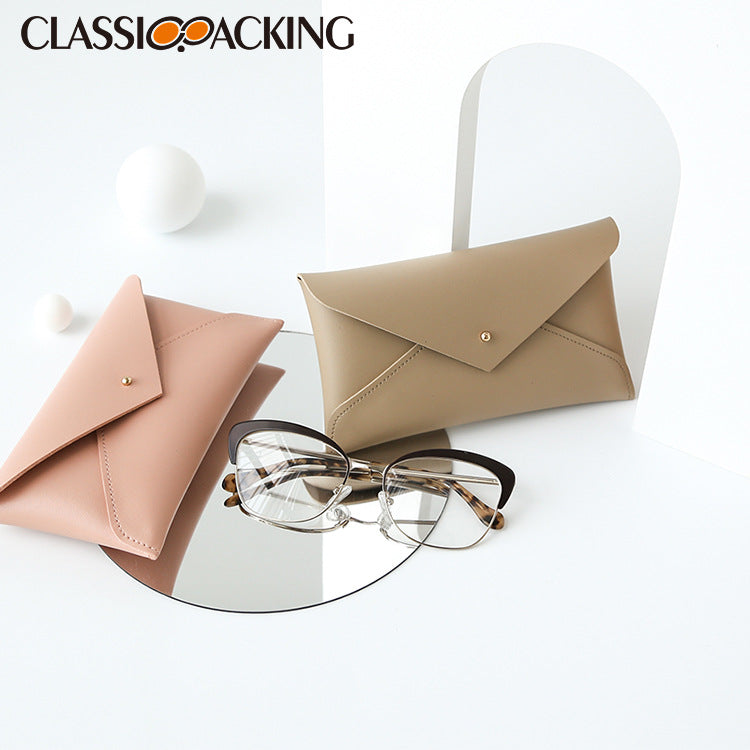 Pochette à lunettes en cuir PU – Style Tendance