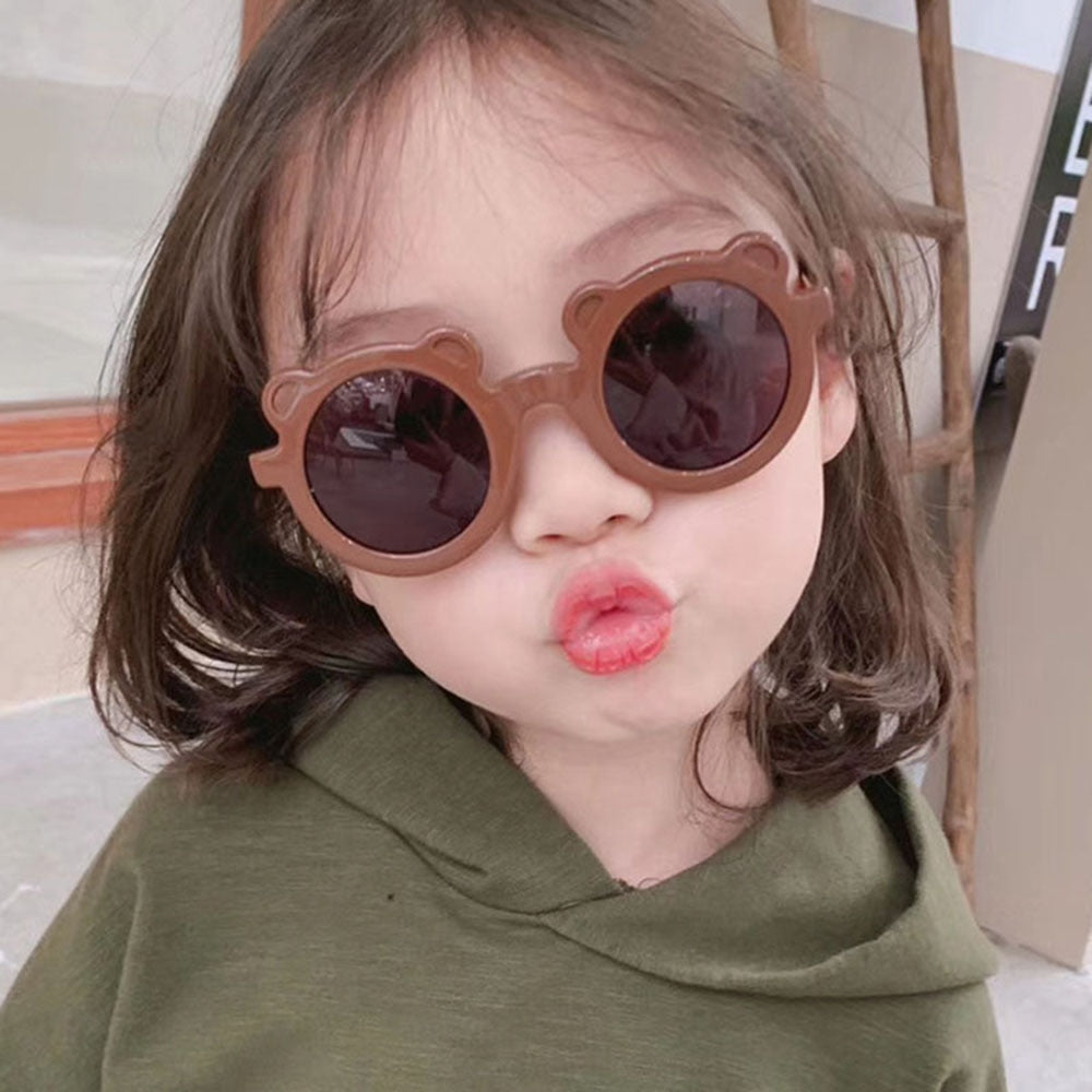Lunettes de soleil enfant – Ours cartoon rondes UV