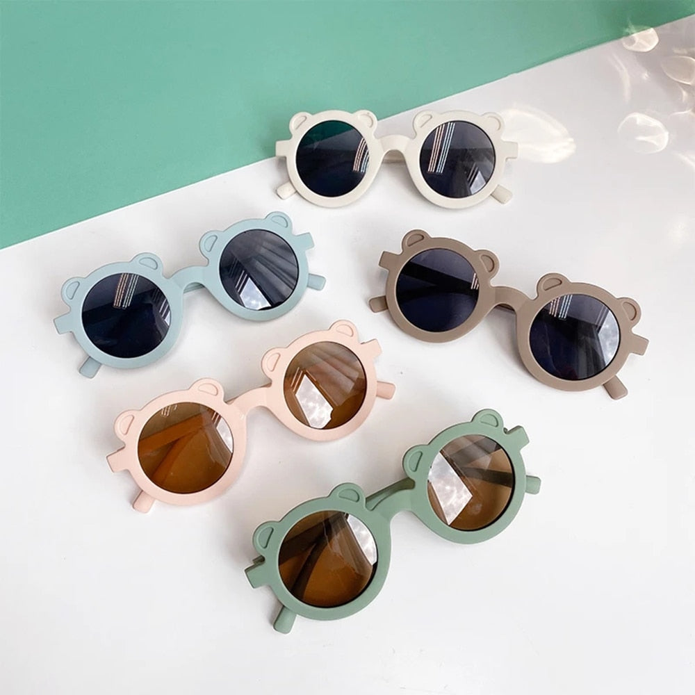 Lunettes de soleil enfant – Ours cartoon rondes UV