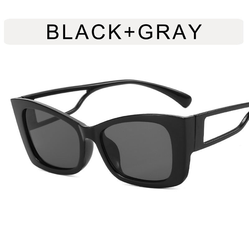 Lunettes de soleil œil de chat ajourées style rétro – Mixte | LamyHome
