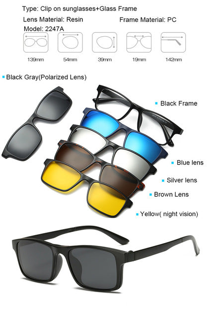 Lunettes de soleil magnétiques 5 verres interchangeables – Mixte | LamyHome