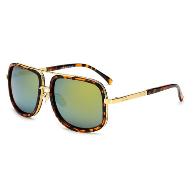 Lunettes de soleil carrées pilote miroir anti-reflet UV400 – Mixte | LamyHome