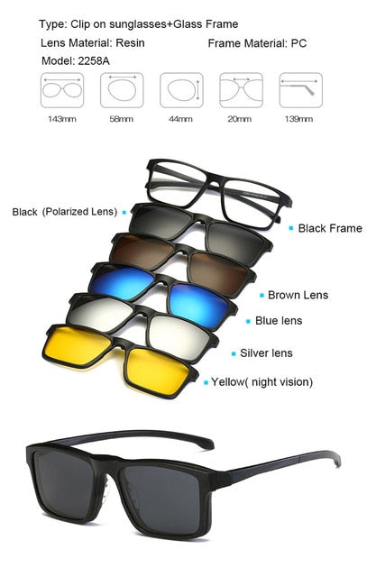 Lunettes de soleil magnétiques 5 verres interchangeables – Mixte | LamyHome